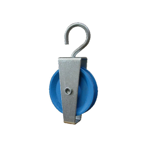 Carrucola per cane in acciaio zincato e nylon con paracorda Ø 60 mm