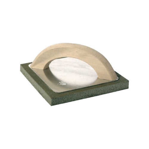 Frattone in gomma spugna con supporto in alluminio e manico in legno