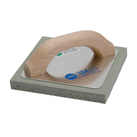 Frattone in gomma spugna con supporto in alluminio e manico in legno