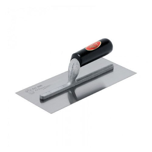 Frattone americano liscio in acciaio con manico saldato in legno 12 x 28 cm