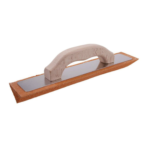 Frattone in gomma spugna angolare con manico in legno 7 x 35 cm