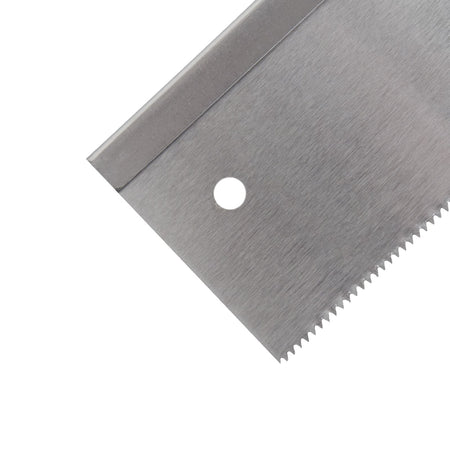 Raschiatore dentato per intonaco in acciaio temperato lucido 20 x 8 cm