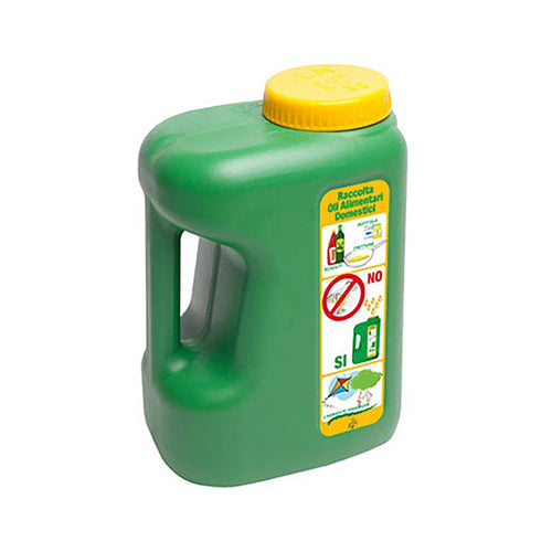 Tanica per recupero olio alimentare in plastica con manico e tappo