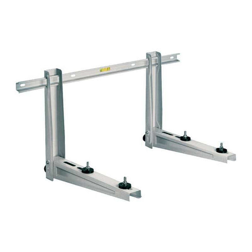 Staffe per condizionatori con traversa a L  in lamiera elettrozincata con kit fissaggi e viteria