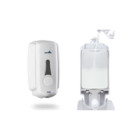 Dispenser a muro per saponi in tanica "t-small refill" a rabbocco continuo