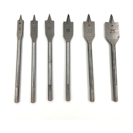 Set da 6 pezzi di mecchie per trapano in acciaio progettate per forare legno