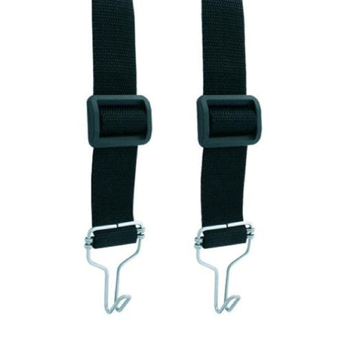 Coppia spallacci regolabili con fibbie e ganci, accessorio per decespugliatore