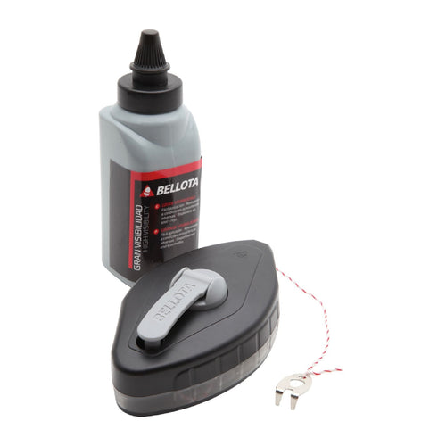 Tracciarighe a filo in plastica antiurto con manovella e flacone da 100 ml