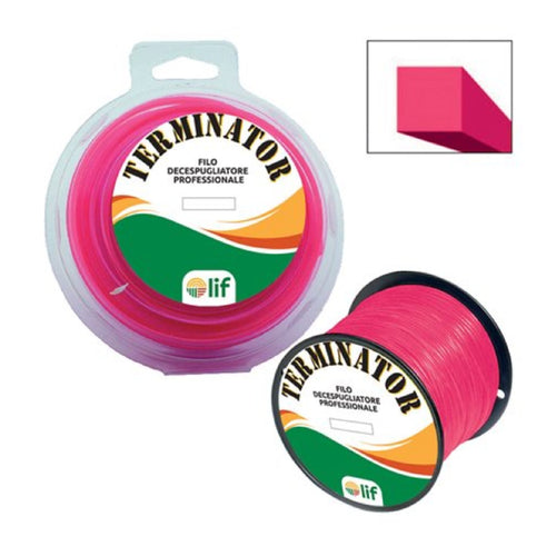 Filo decespugliatore professionale Terminator in nylon con profilo quadro