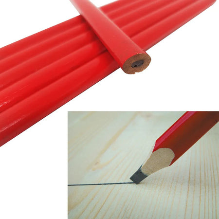 Matite da carpentiere robuste lunghe 18 cm in confezione da 3 pezzi