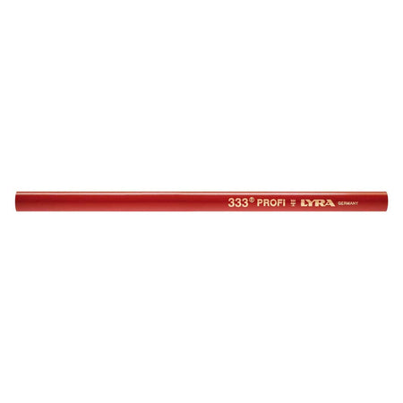 Set 10 Matite rosse per falegname a punta tenera da 30 cm + temperino