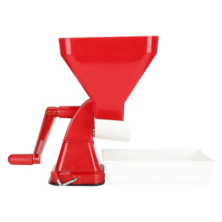 Passapomodoro manuale in polipropilene con rullo in nylon e ventosa in gomma