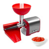 Spremipomodoro + tritacarne Artus C25 con filtro in acciaio inox, imbuto e scivolo in PVC