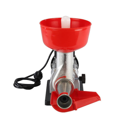 Motoriduttore con spremipomodoro "serie 20800" con cono filtro in inox e imbuto in plastica