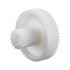 Kit da 2 ingranaggi in plastica progettati per essere utilizzati con uno spremipomodoro SM