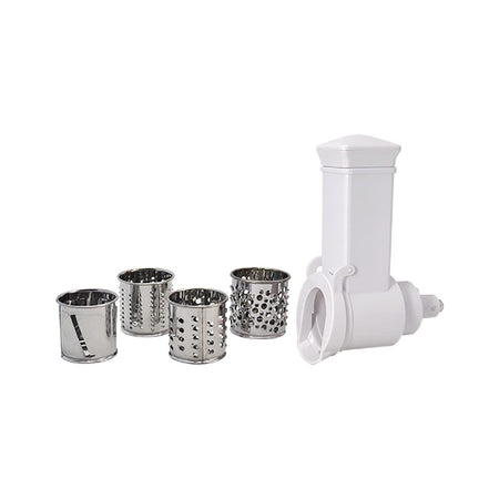 Accessorio con componenti per grattugiare e affettare verdure per spremipomodoro "Artus C25"