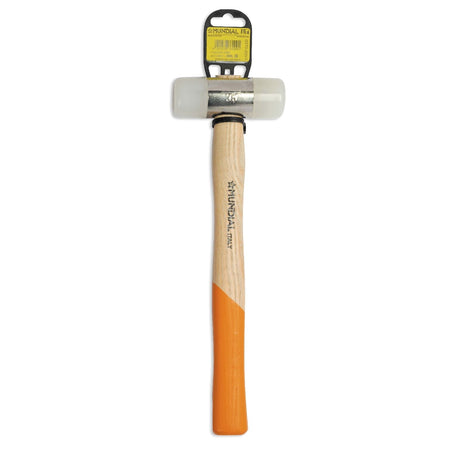 Mazzuola con testa in poliuretano e manico in legno lungo 310 mm
