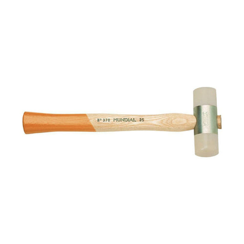 Mazzuola con testa in poliuretano e manico in legno lungo 310 mm