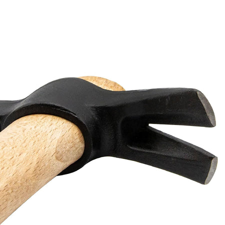 Martello per carpentiere con testa in acciaio temprato e manico in legno