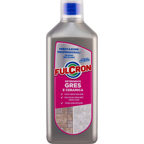 Detergente neutro Fulcron per lavare pavimenti in gres e ceramica, da 1 litro