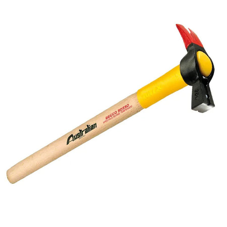 Martello becco rosso per carpentiere con calamita e manico in legno Mix