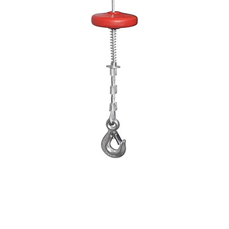 Fune di ricambio in acciaio per elettrocarrucola 200 completa di gancio e peso