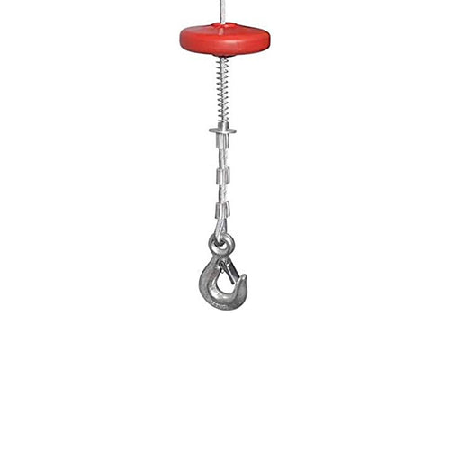Fune di ricambio in acciaio per elettrocarrucola 125 completa di gancio e peso