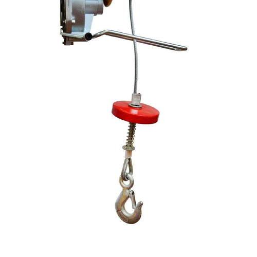 Fune di ricambio in acciaio per elettrocarrucola 200 completa di gancio e peso