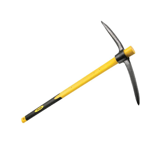 Piccone francese con occhio rotondo e manico in fibra di vetro e gomma 91 cm