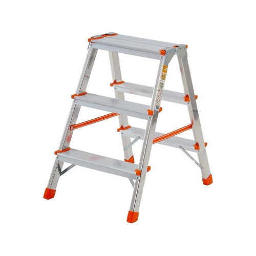 Sgabello doppia salita Stylo a 2 gradini in alluminio leggerissimo e con piedini antiscivolo