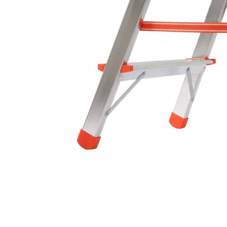 Sgabello doppia salita "Stylo" a 2 gradini in alluminio leggerissimo e con piedini antiscivolo