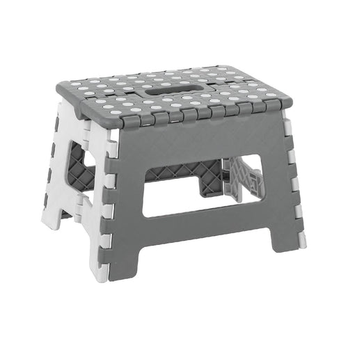 Sgabello richiudibile in plastica resistente con portata massima di 120 kg