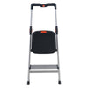 Sgabello Dekorstep realizzato in alluminio anodizzato leggerissimo e piedini antiscivolo