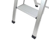 Sgabello Mini-slimstep in alluminio anodizzato leggerissimo a 3 gradini con piedini antiscivolo