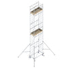 Torre mobile in acciaio Gigantissimo con struttura zincata elettroliticamente e sistema rapido di fissaggio