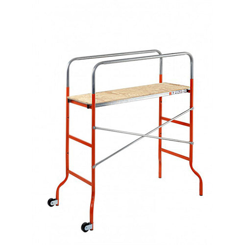 Trabattello Kreo Supermini con struttura tubolare in acciaio verniciato e due ruote