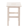 Sgabello Alto realizzato in legno chiaro di pino essiccato con altezza di 45 cm