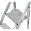 Scala domestica Professionale con struttura in alluminio estruso e zigrinato sui lati