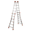 Scala multiuso Peppina con struttura solida in alluminio e articolazione in acciaio