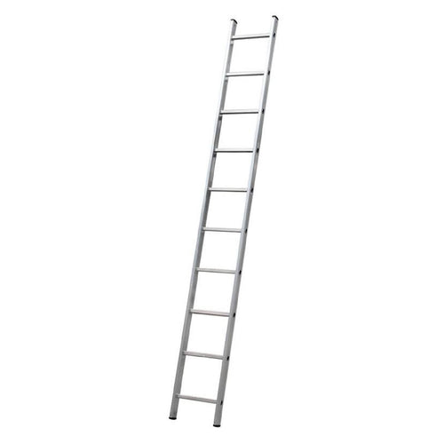 Scala ad un elemento in alluminio leggero e resistente con pioli a sezione quadrata