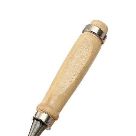Scalpelli per legno con manico in legno e diverse misure in serie da 4 pezzi