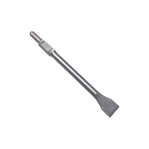 Scalpello piatto con attacco SDS-HEX realizzato in acciaio di qualità 40 x 410 mm