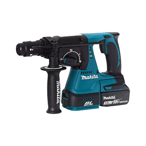 Tassellatore DHR243RTJ-B a batteria dotato di tre funzioni e impugnatura ergonomica con softgrip