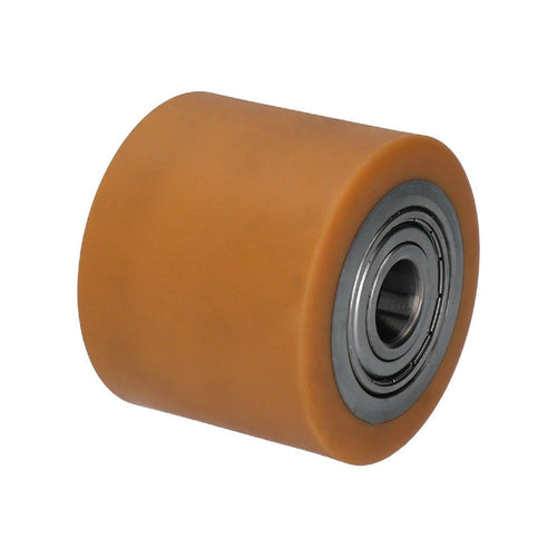 Rullo per transpallet rivestito in poliuretano avoprene con nucleo in acciaio 82 x 60 mm