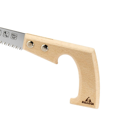 Sega a punta con lama in acciaio e manico in legno ideale per il taglio di legno e gesso