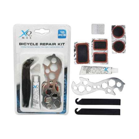 Kit di riparazione per biciclette confezionato in blister da 10 elementi