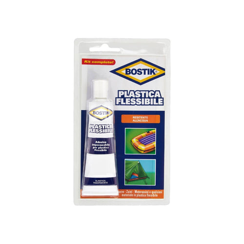 Adesivo a contatto Plastica flessibile rapido e resistente all'acqua in tubetto da 50 gr