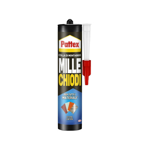 Adesivo millechiodi Esterni e Interni bianco resistente all'acqua in cartuccia da 450 gr