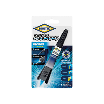 Adesivo istantaneo Booster ultra rapido e forte con attivatore a luce LED UV in tubetto da 3 gr