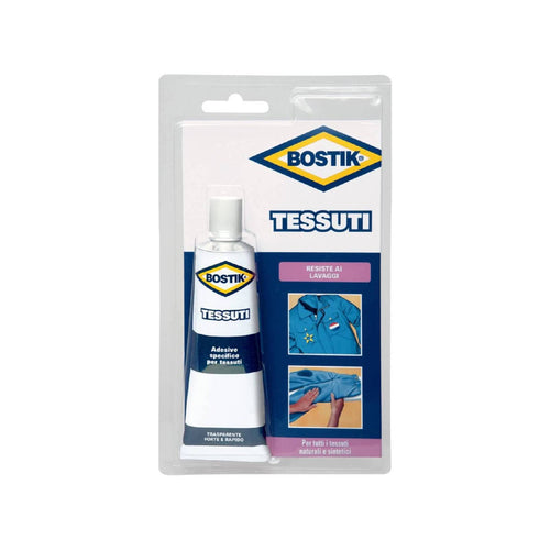 Adesivo per Tessuti di ogni tipo ideale per la riparazione di buchi in tubetto da 50 gr